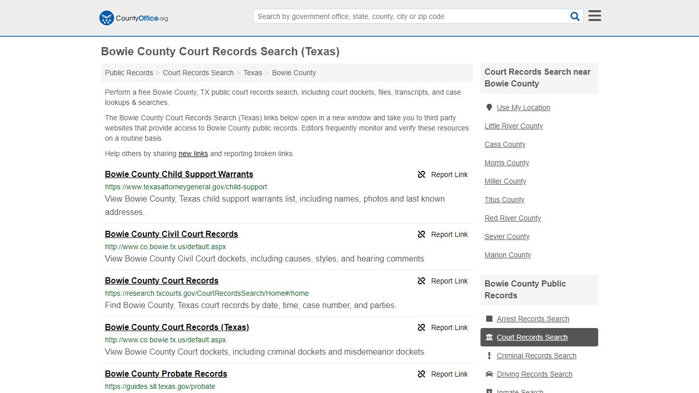 Court Records Search - Bowie County, TX (Adoptions ...